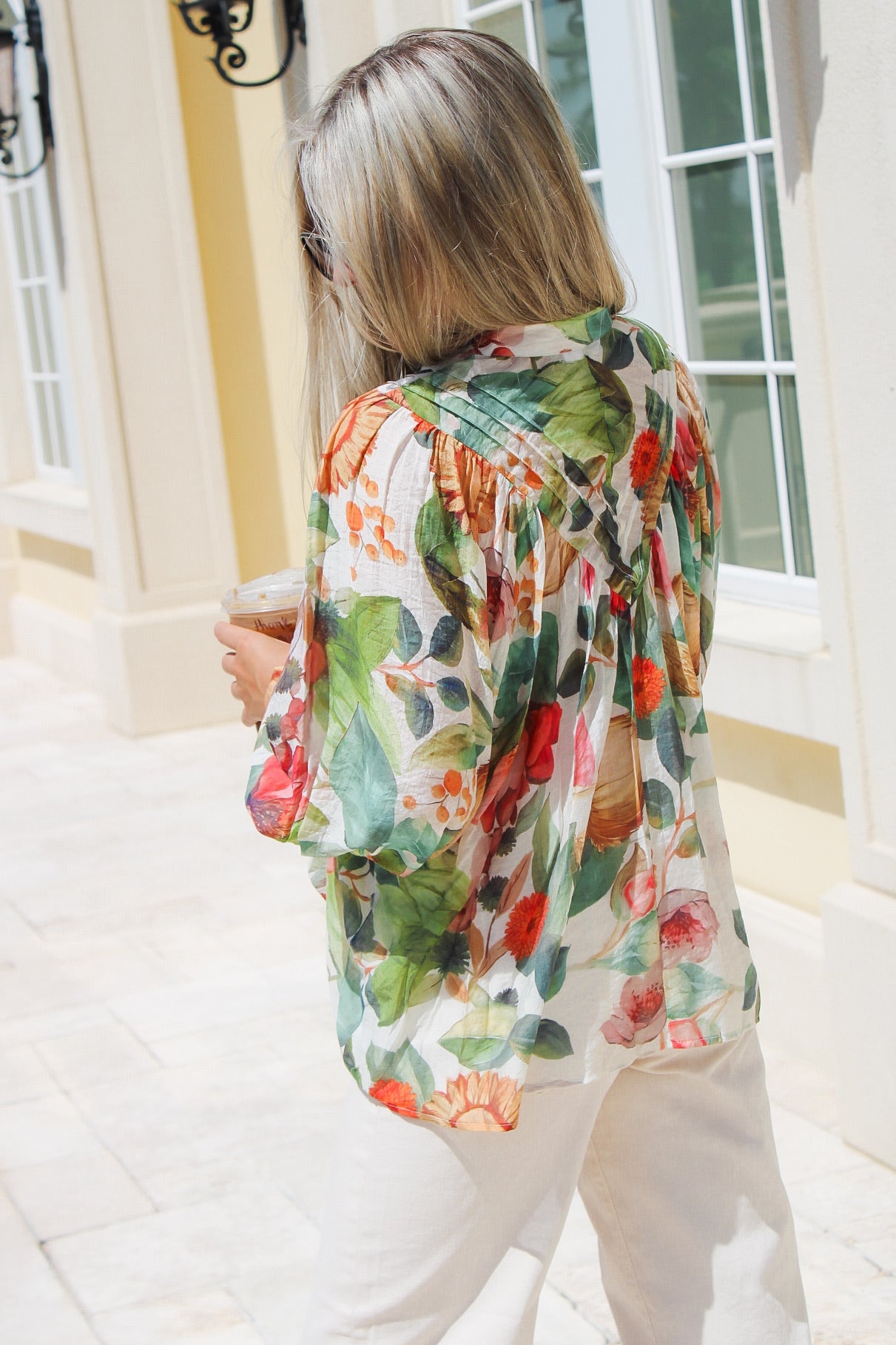 Falling For Florals Button Down Top - Multi