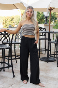 Sadie & Sage: Night Bloom Pants - Black