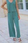 Z Supply: Scout Jersey Flare Pant - Hunter Green