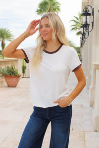 Dear John: Unity Tee - White/Brown