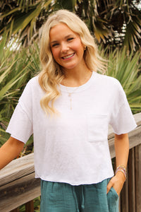 Z Supply: Everyday Pocket Tee - White