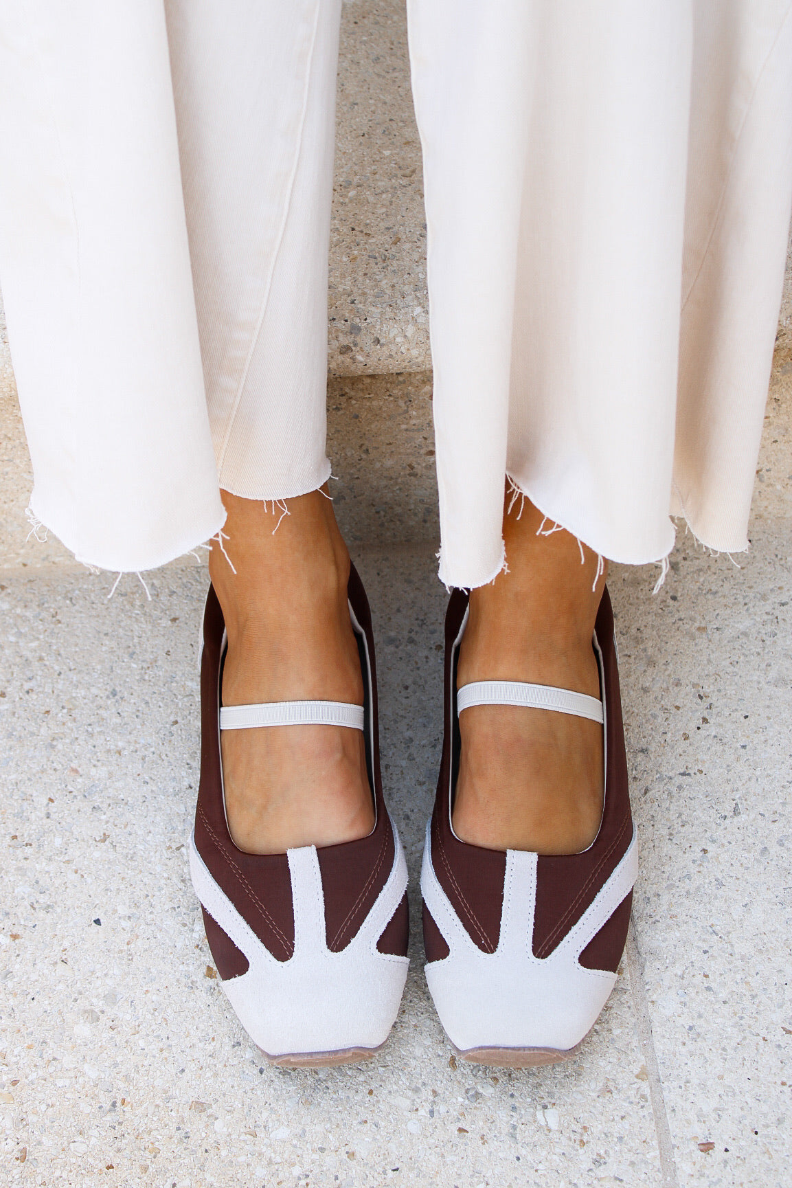 Via Mary Jane Sneaker - Chocolate/Cream