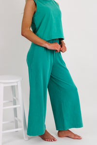 Z Supply: Scout Jersey Cropped Flare Pant - La Palma