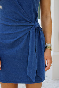 Z Supply: Mattie Jersey Mini Dress - Indigo