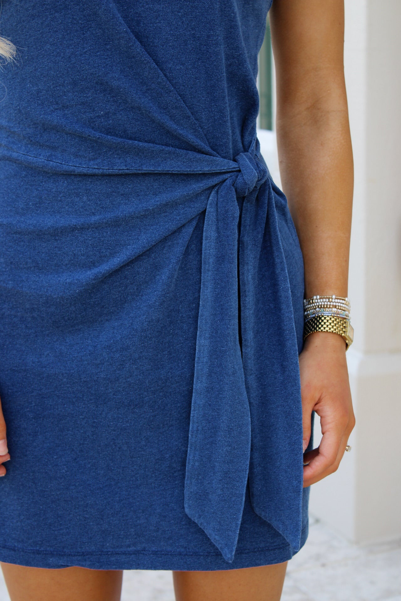 Z Supply: Mattie Jersey Mini Dress - Indigo