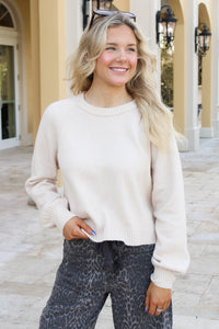 Z Supply: Coming Up Cozy Sweater - Soft Ecru