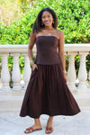 Own The Night Strapless Dress - Americano