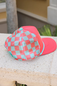 Margs Mesh Back Trucker Hat - Coral
