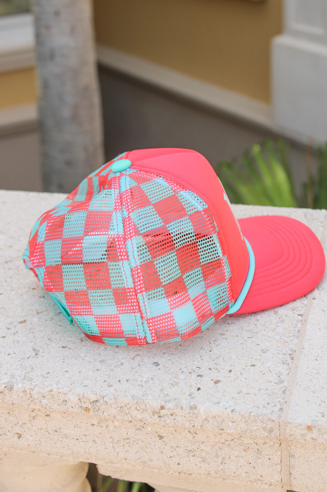 Margs Mesh Back Trucker Hat - Coral