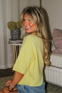 Delightful Spring Days Cardigan - Butter Yellow