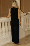 Classic Edge Sleeveless Jumpsuit - Black