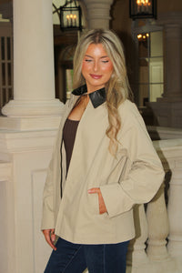 Modern Edge Barn Jacket - Taupe