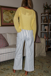 Soft Meadow Crochet Sweater - Butter