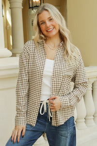 Z-Supply: River Plaid Button Up - Dark Chocolate