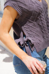 Moment Of Truth Sweater Vest - Charcoal