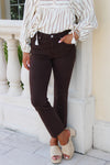 Dear John: Jeanne Cropped Flare - Dark Oak