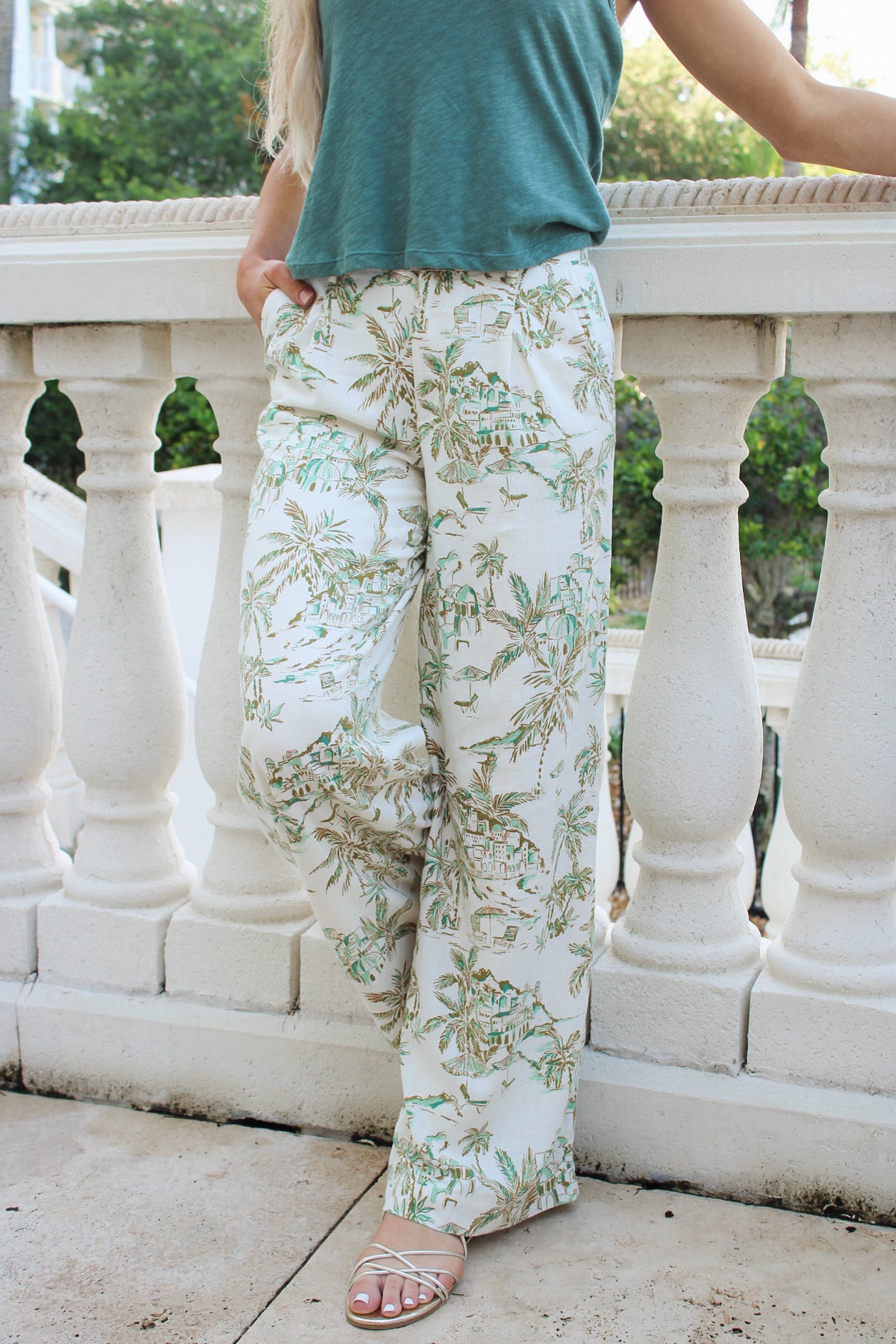 Z Supply: Overlook Tiki Tide Linen Pant