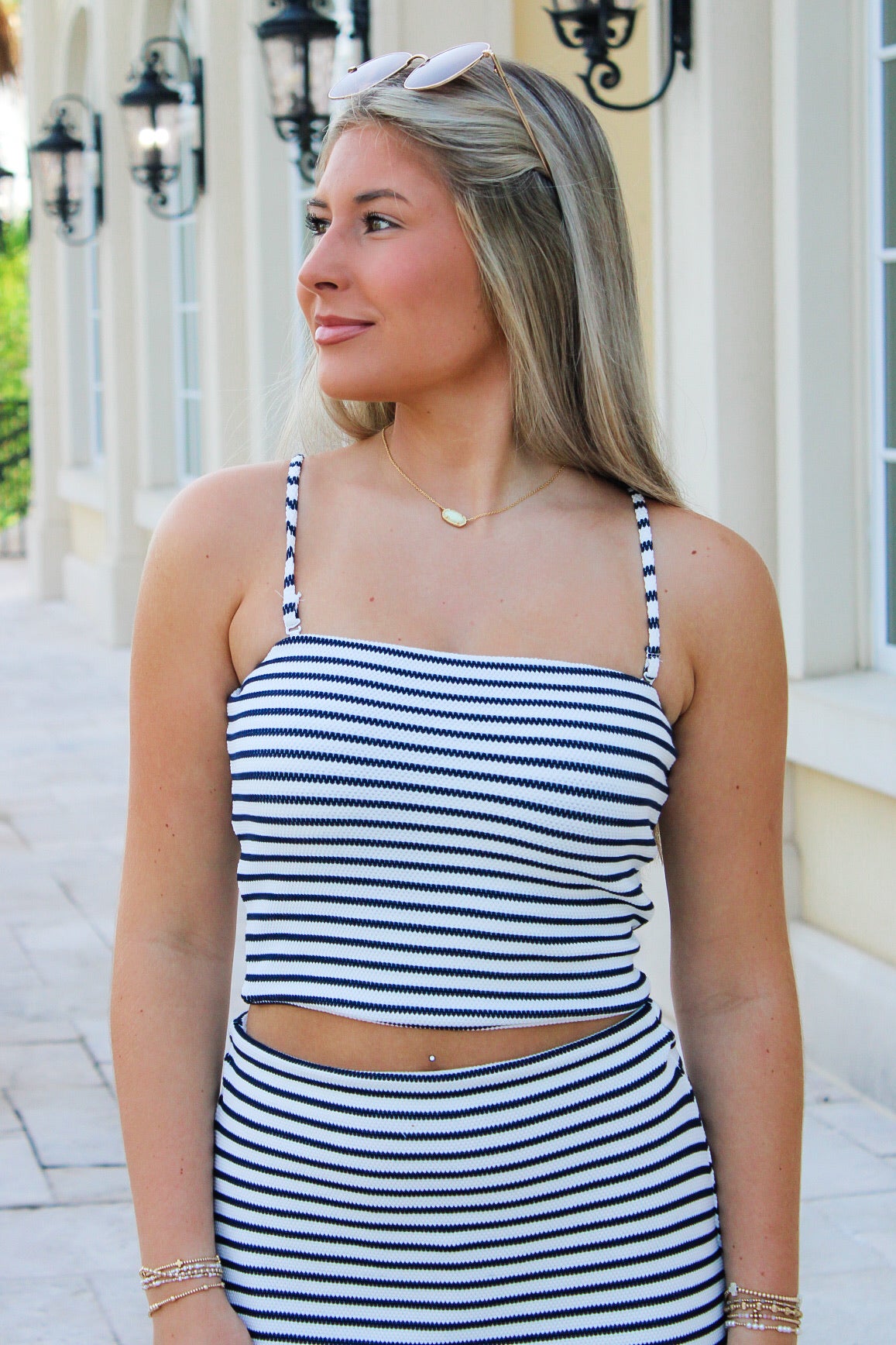 Z Supply: Caffari Stripe Tube Top - Eclipse – Makk Fashions
