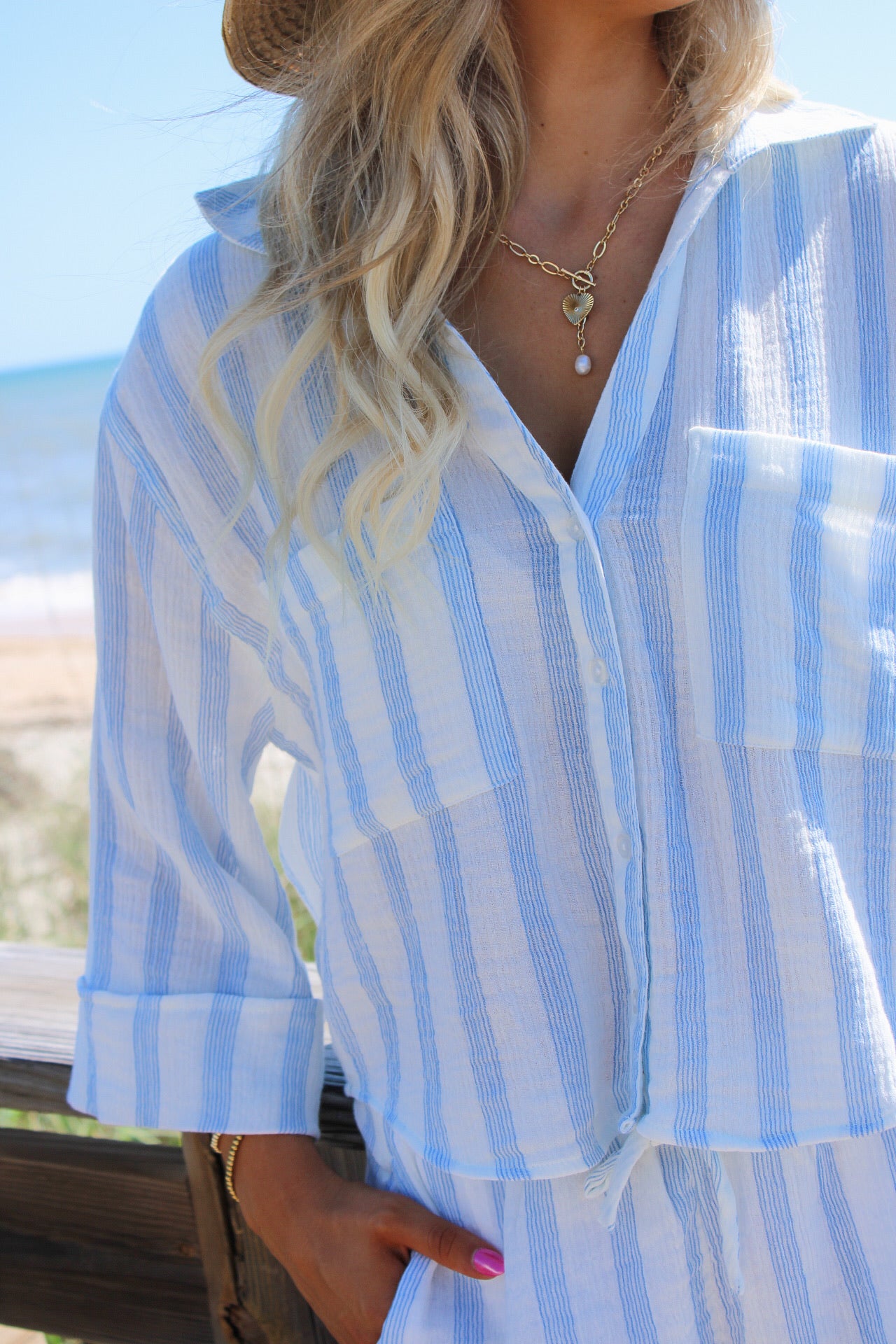 Z Supply: Helena Striped Shirt - Sea Salt