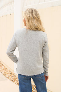 Dear John: Vanya Long Sleeve Tee - Heather Gray