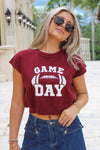 Game Day Time Sleeveless Sweater - Garnet