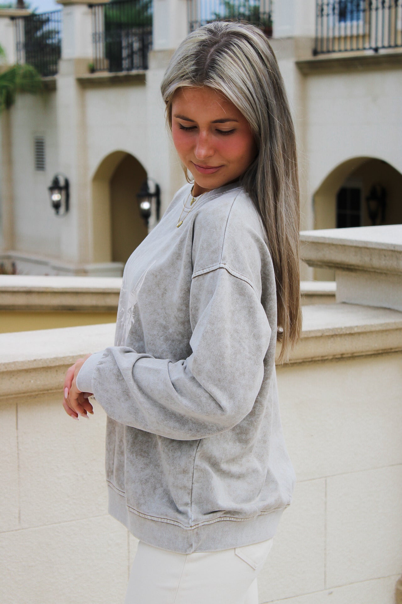 Frontier Spirit Wild West Graphic Knit Top - Brown