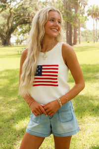 Sadie & Sage: American Spirit Sweater Tank
