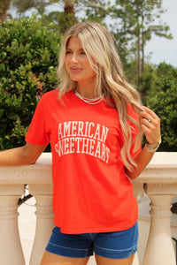 Z Supply: Sweetheart Boyfriend Tee - Lychee