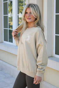 Z Supply: Wild Side Sweatshirt - Washed Gold