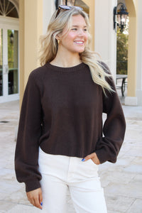 Z Supply: Coming Up Cozy Sweater - Dark Chocolate