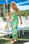 Paradise Dreams Strapless Maxi Dress - Papaya