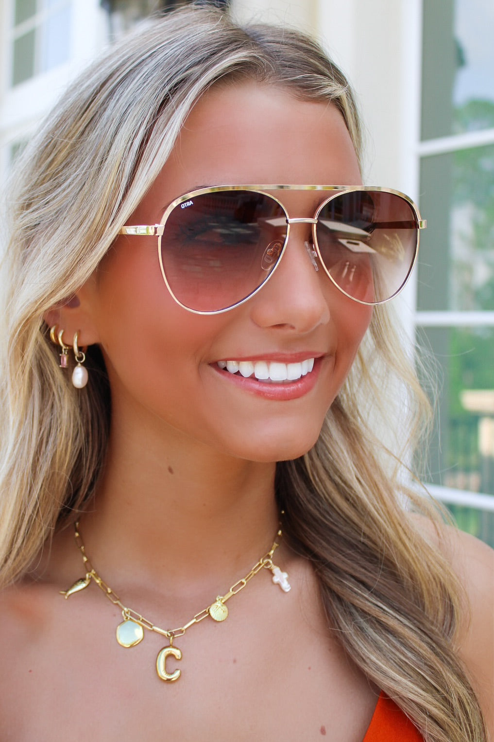 Otra: Charlie Sunglasses - Gold