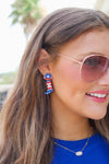 Patriotic Western Boot Earrings