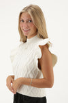 All About The Detail Textured Sweater - Ivory