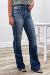 Allie High Rise Bootcut Jeans - Dark Wash