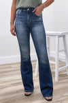 Allie High Rise Bootcut Jeans - Dark Wash