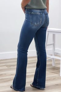 Allie High Rise Bootcut Jeans - Dark Wash