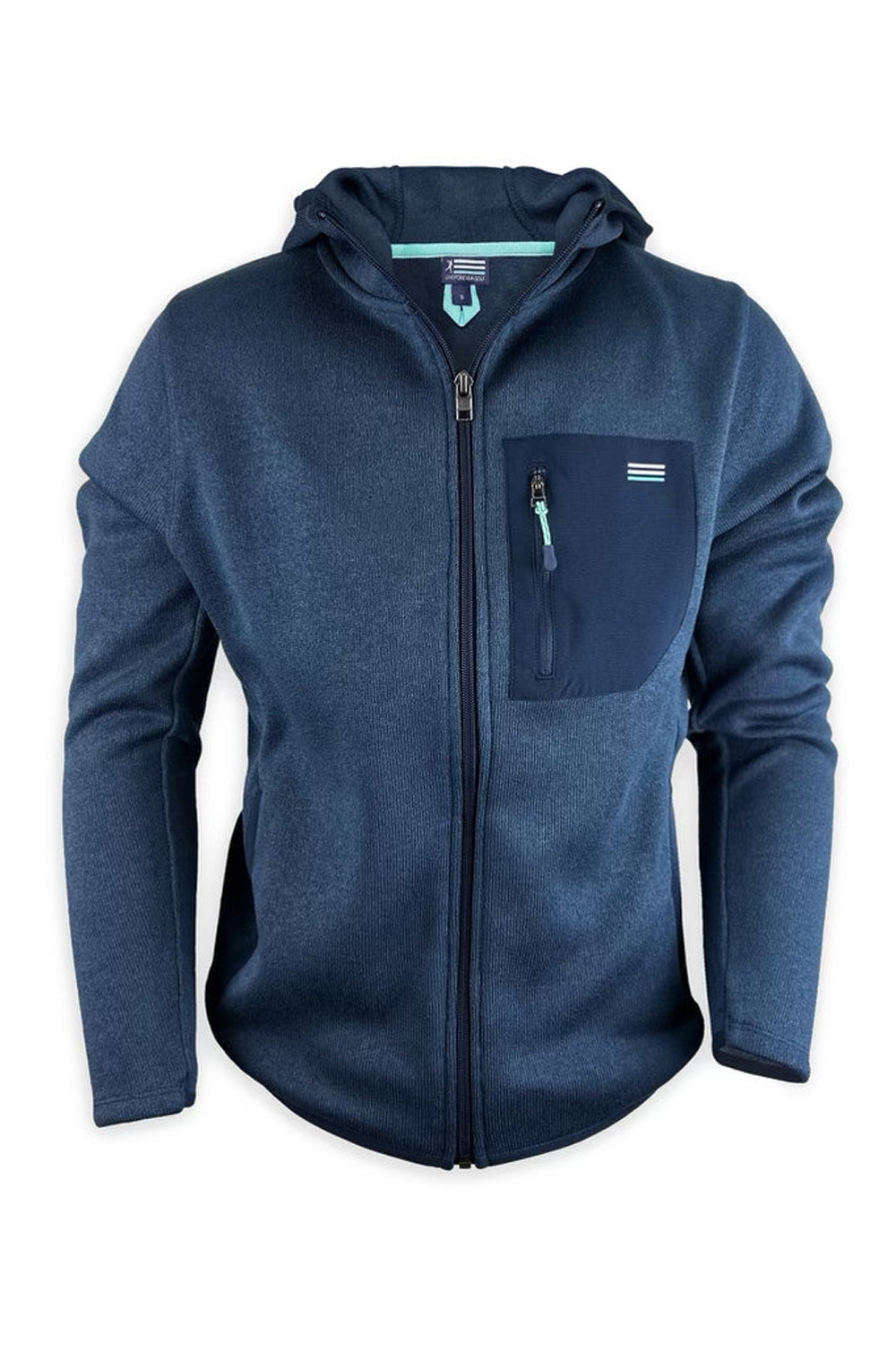 Live Forever Golf: Arcadia Fleece Hoodie Jacket - Navy | Makk Fashions