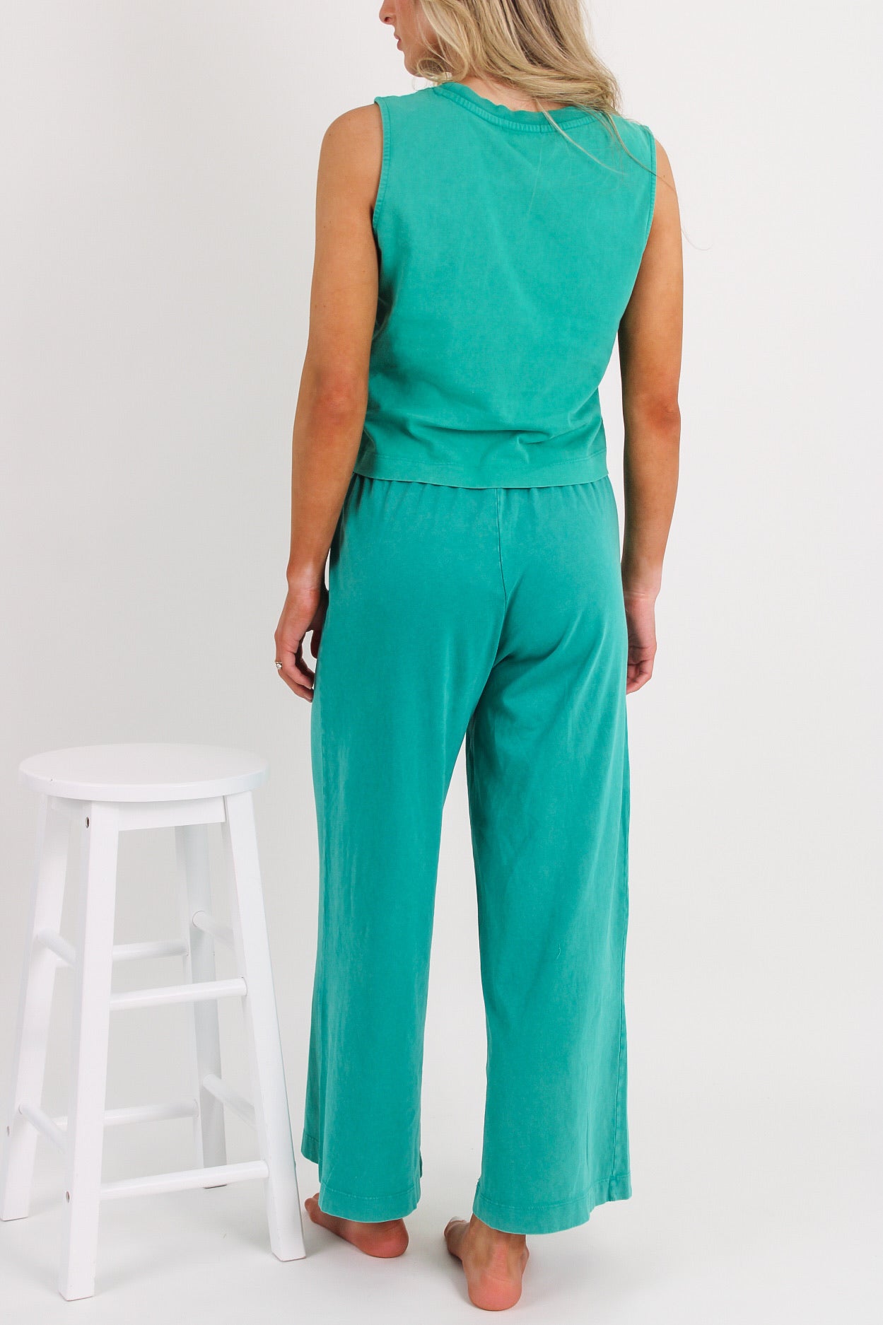 Z Supply: Scout Jersey Cropped Flare Pant - La Palma