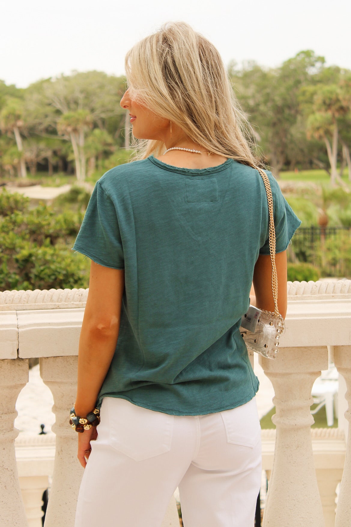 Dear John: Vanya Slub Tee - Mediterranean
