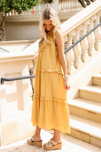 Sadie & Sage: Erin Maxi Dress - Honey Gold