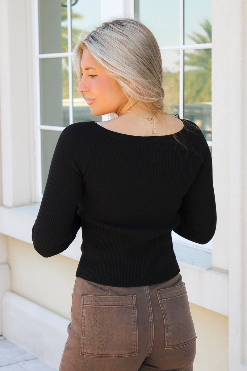 Z Supply: Jovy Sweater Top - Black