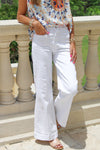 Dear John: Fiona High Rise Wide Leg Jeans - White