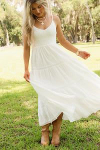 Z Supply: Behati Eyelet Midi Dress - White