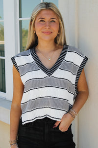 Slate Sleeveless Sweater - Heather Gray