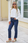 Close & Cozy Exposed Seam Sweater - Oatmeal