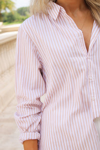 Dear John: Lolita Top - Taupe Stripe