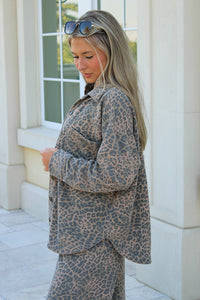 Z Supply: All Day Leopard Jacket - Desert Tan