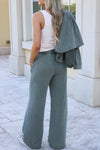 Z Supply: Hunter Knit Denim Pant - Hunter Green