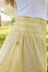 Sunlite Stroll Smocked Maxi Skirt - Yellow